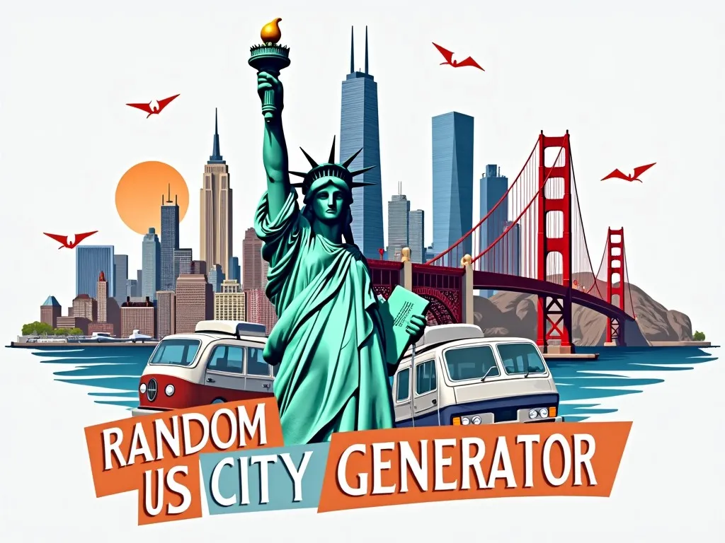 Random Us City Generator